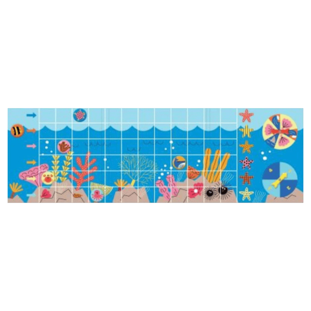 Mudpuppy 4 Plus Magnetic Board Game - Let's Take a Swim!