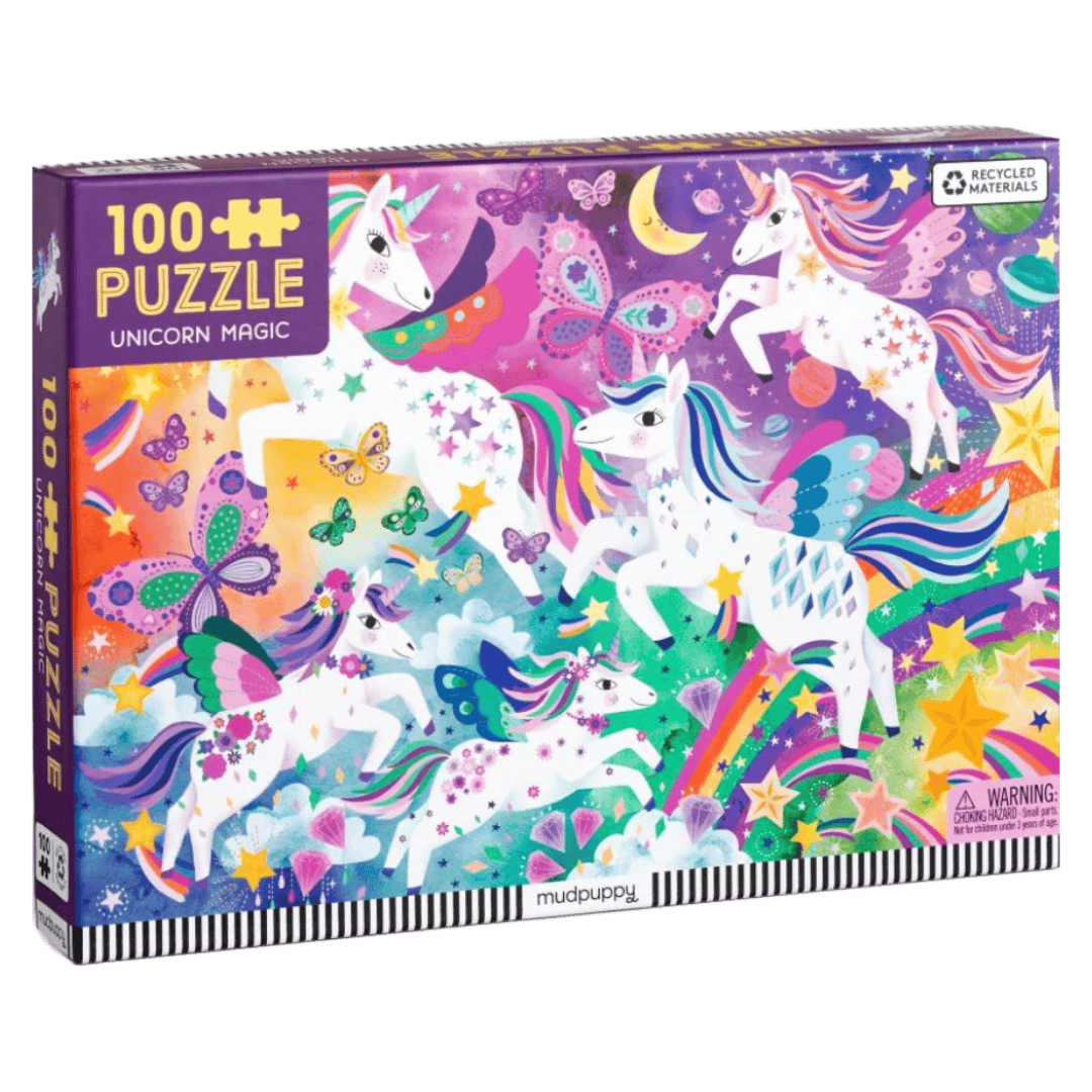 Mudpuppy 5 Plus 100 Pc Puzzle - Unicorn Magic