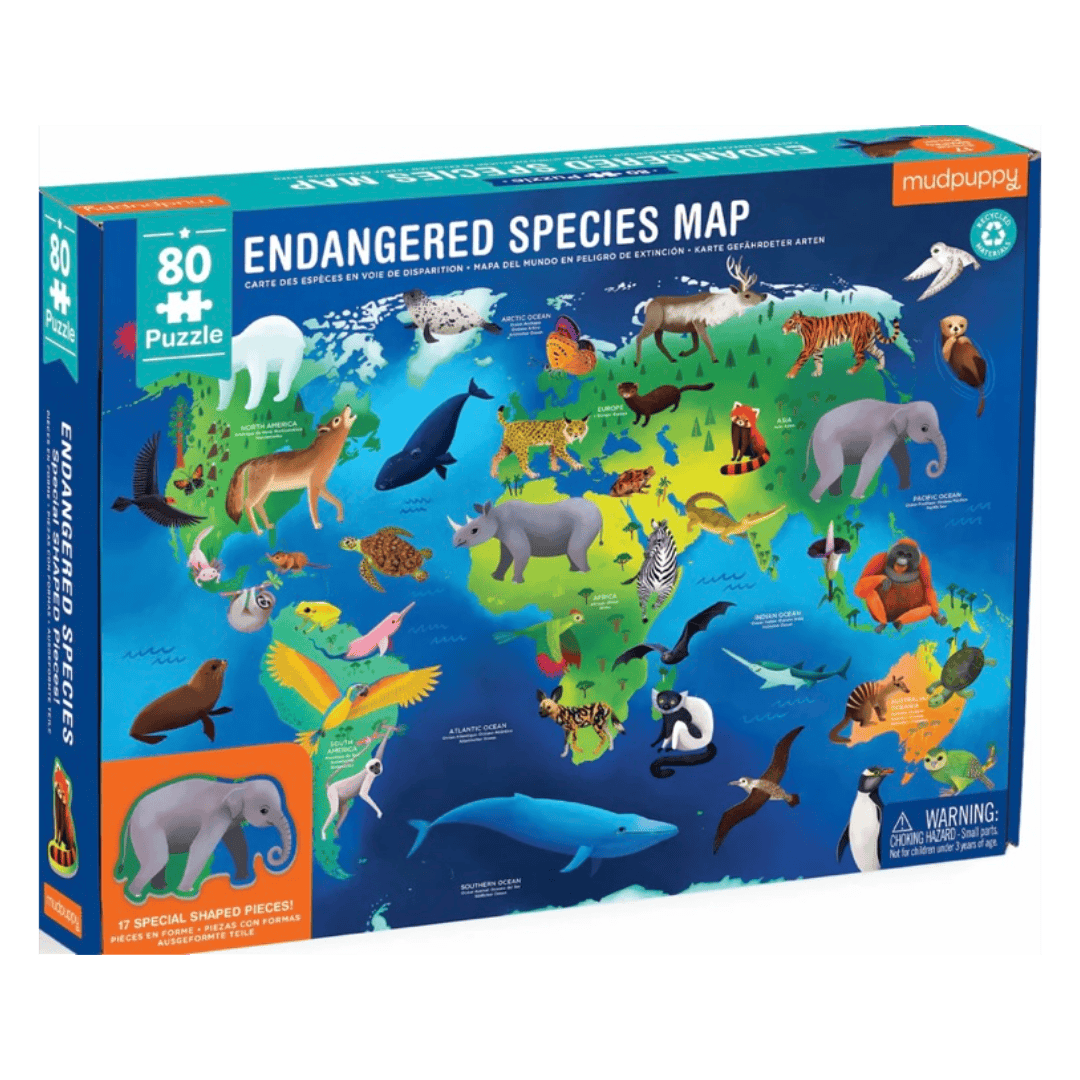 Mudpuppy 5 Plus 80 Pc Puzzle - Endangered Species