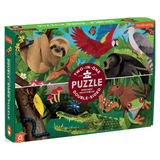 Mudpuppy 6 Plus 100 Pc Double-Sided Puzzle - Rainforest Above & Below