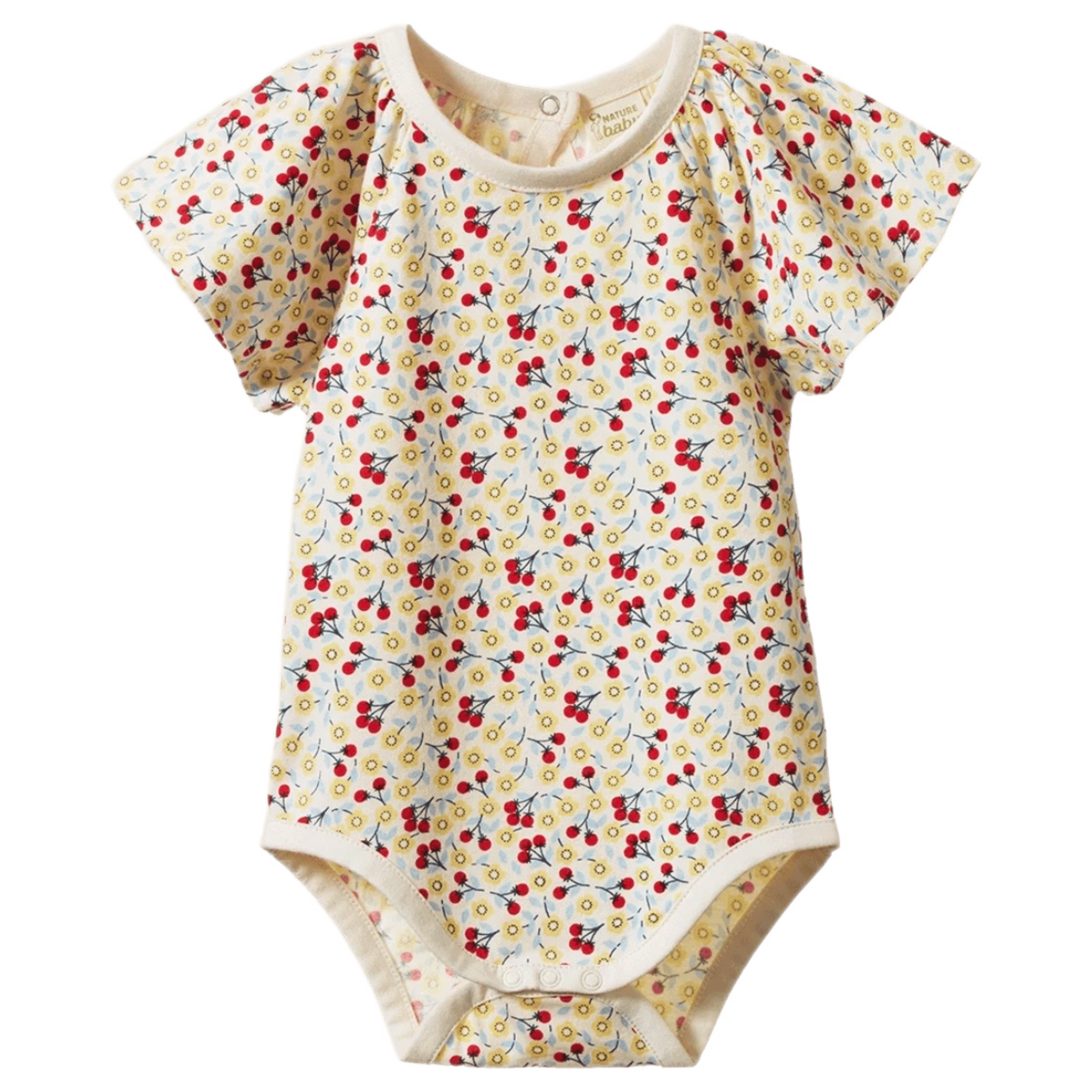 Nature Baby 0-3 Months to 1 Year 0-3M Faye Bodysuit - Kitchen Garden