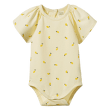 Nature Baby 0-3 Months to 1 Year 0-3M Faye Bodysuit - Little Lemon Cream