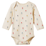Nature Baby 0-3 Months to 1 Year 0-3M Long Sleeve Bodysuit - Delphine