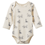 Nature Baby 0-3 Months to 1 Year 0-3M Long Sleeve Bodysuit - Foxy