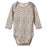 Nature Baby 0-3 Months to 1 Year 0-3M Merino Essential LS Bodysuit - Briarwood Lilac