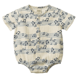 Nature Baby 0-3 Months to 1 Year 0-3M Monty Suit Muslin - Rhythm