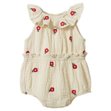 Nature Baby 0-3 Months to 1 Year 0-3M Plum Suit Muslin - Red Flora