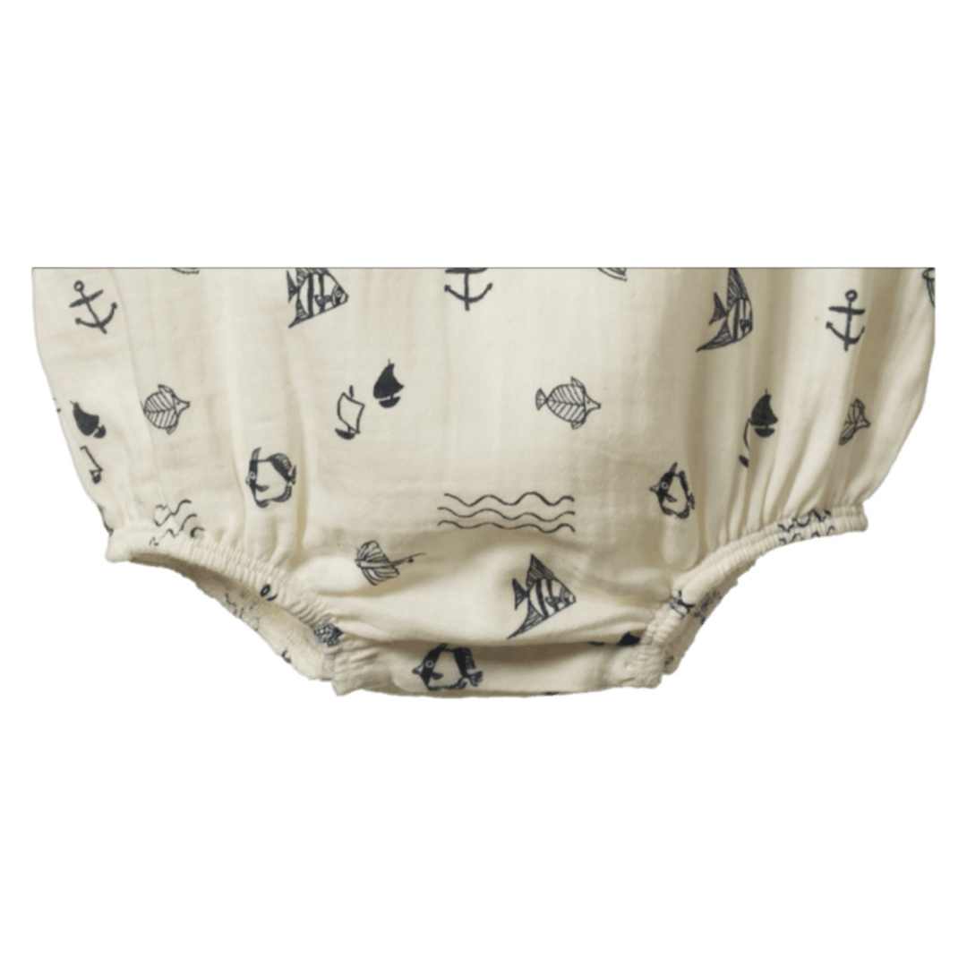 Nature Baby 0-3 Months to 1 Year Cedar Suit Muslin - Atlantic Natural