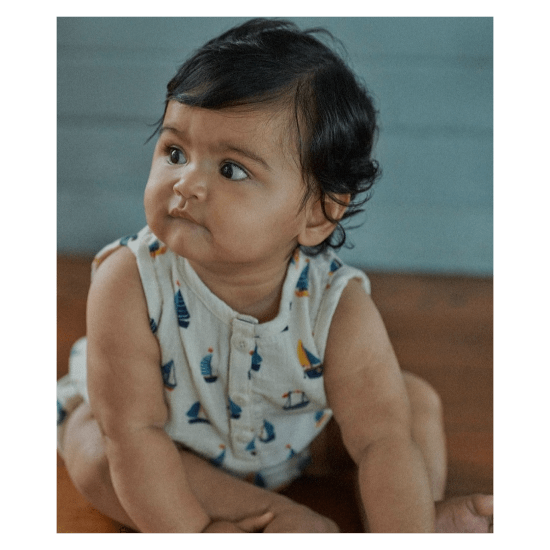 Nature Baby 0-3 Months to 1 Year Cedar Suit Muslin - Regatta