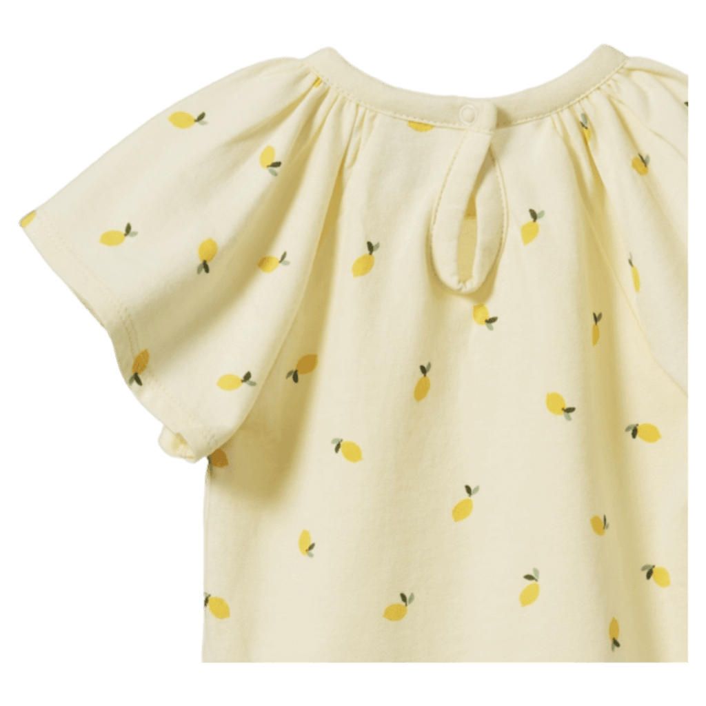 Nature Baby 0-3 Months to 1 Year Faye Bodysuit - Little Lemon Cream