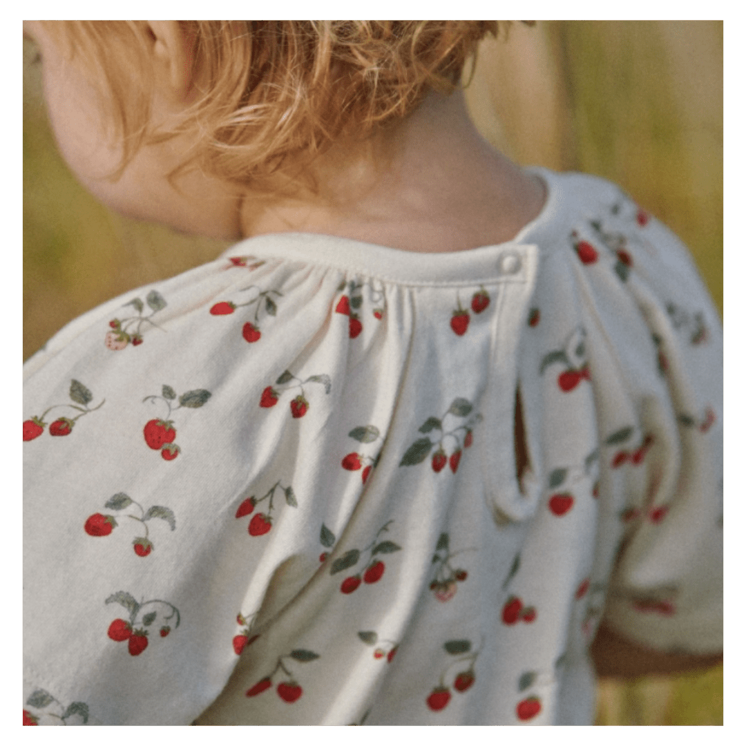 Nature Baby 0-3 Months to 1 Year Faye Bodysuit - Strawberry Blush