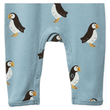 Nature Baby 0-3 Months to 1 Year Henley Sleep Suit - Puffin