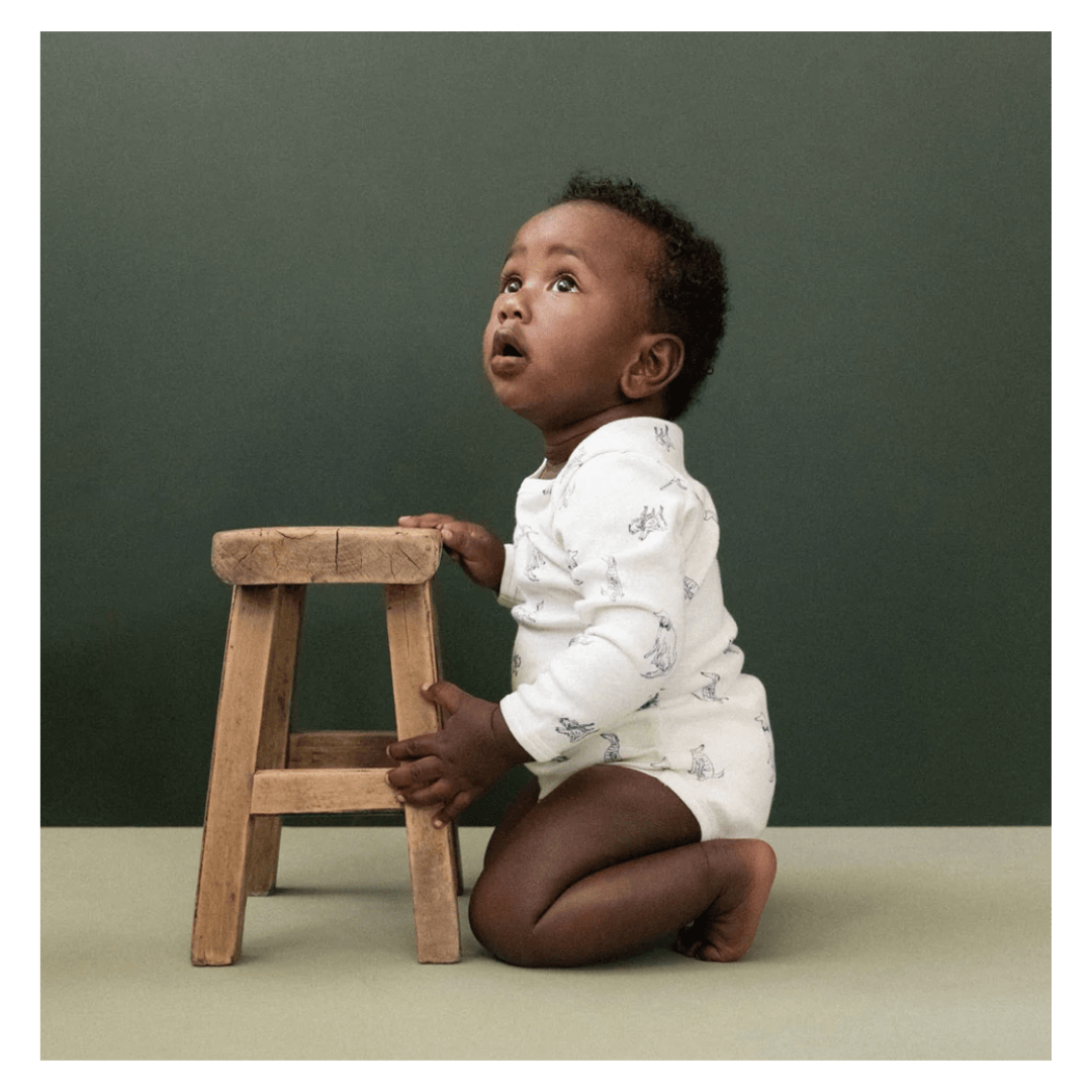 Nature Baby 0-3 Months to 1 Year Long Sleeve Bodysuit - Best Friend