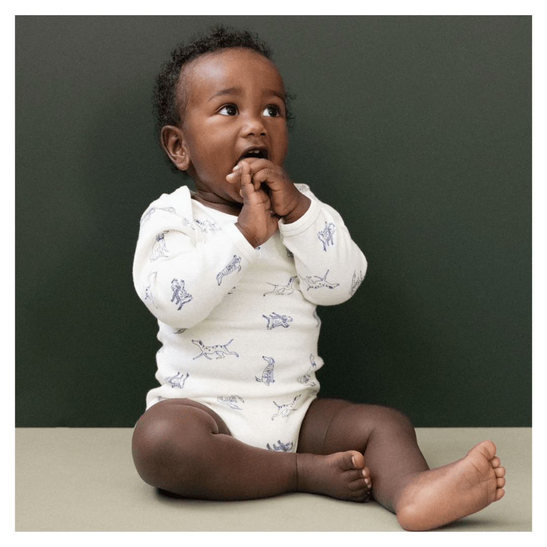 Nature Baby 0-3 Months to 1 Year Long Sleeve Bodysuit - Best Friend