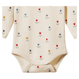 Nature Baby 0-3 Months to 1 Year Long Sleeve Bodysuit - Delphine