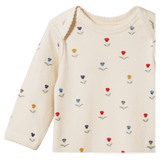 Nature Baby 0-3 Months to 1 Year Long Sleeve Bodysuit - Delphine