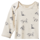 Nature Baby 0-3 Months to 1 Year Long Sleeve Bodysuit - Foxy