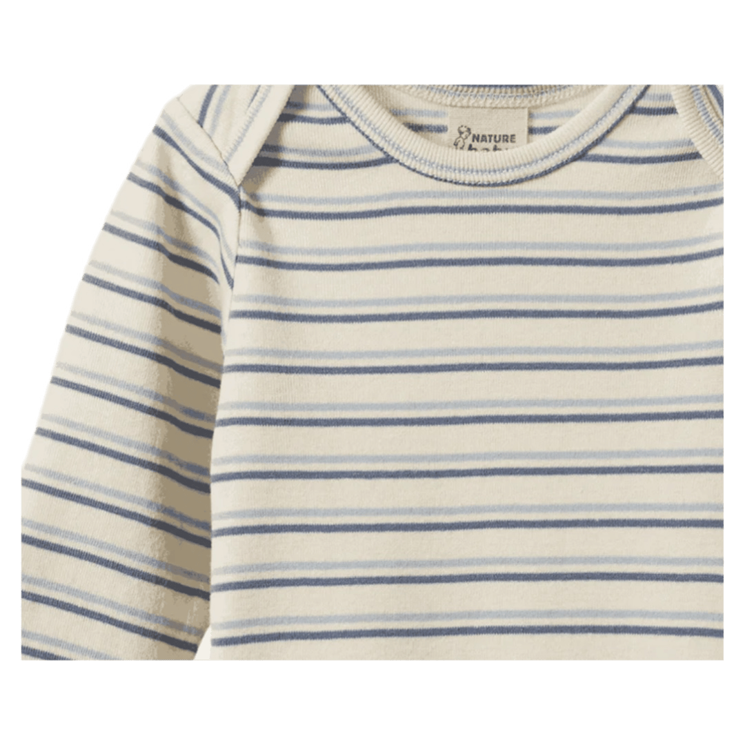 Nature Baby 0-3 Months to 1 Year Long Sleeve Bodysuit - Horizon Stripe