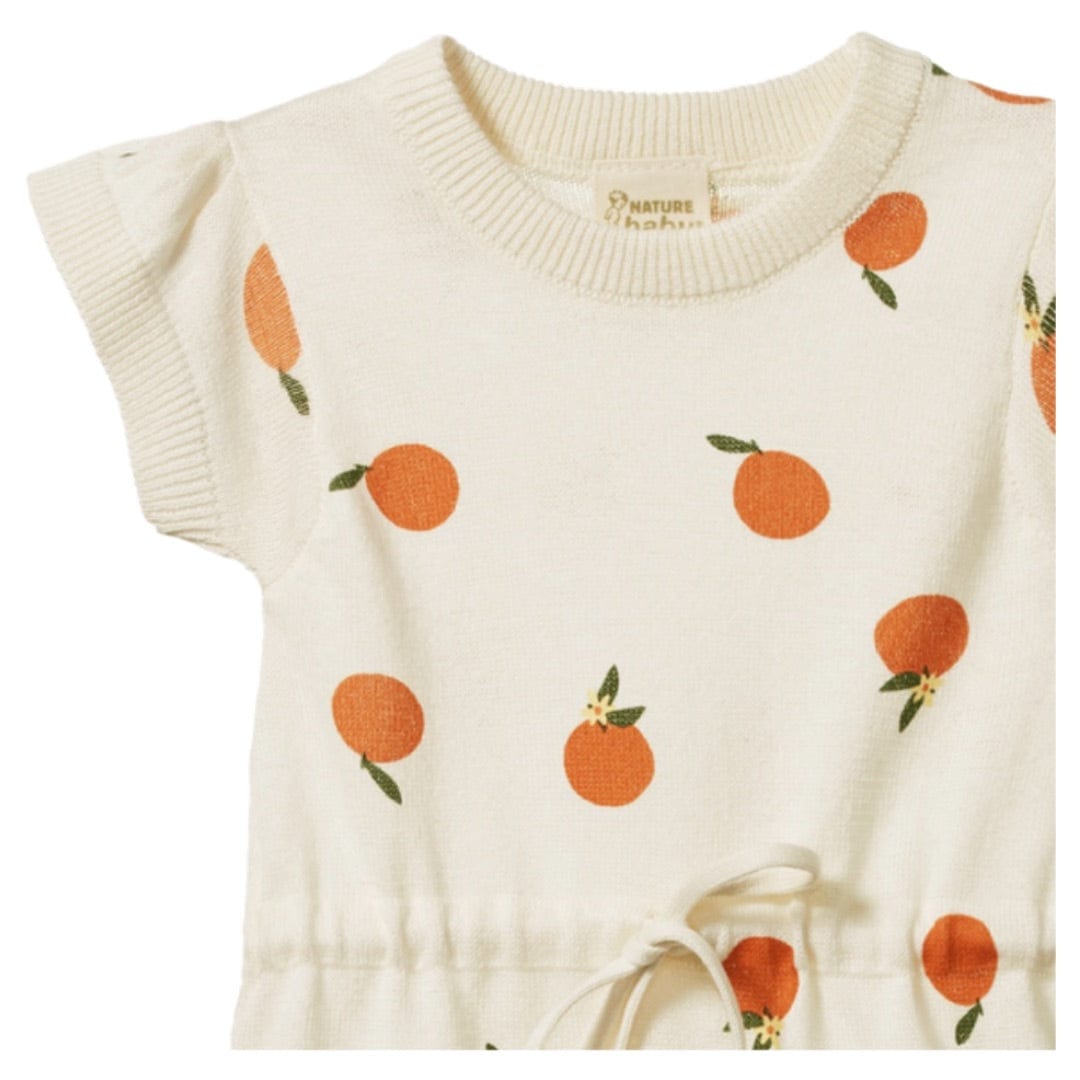 Nature Baby 0-3 Months to 1 Year Lottie Suit - Orange Blossom Natural
