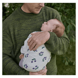 Nature Baby 0-3 Months to 1 Year Meadow Bodysuit Muslin - Winter Berry Natural