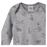 Nature Baby 0-3 Months to 1 Year Merino Essential Long Sleeve Bodysuit - Best Friend