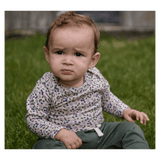Nature Baby 0-3 Months to 1 Year Merino Essential LS Bodysuit - Briarwood Lilac