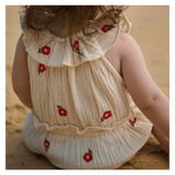Nature Baby 0-3 Months to 1 Year Plum Suit Muslin - Red Flora