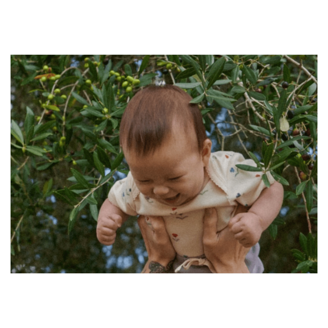 Nature Baby 0-3 Months to 1 Year Short Sleeve Bodysuit - Delphine