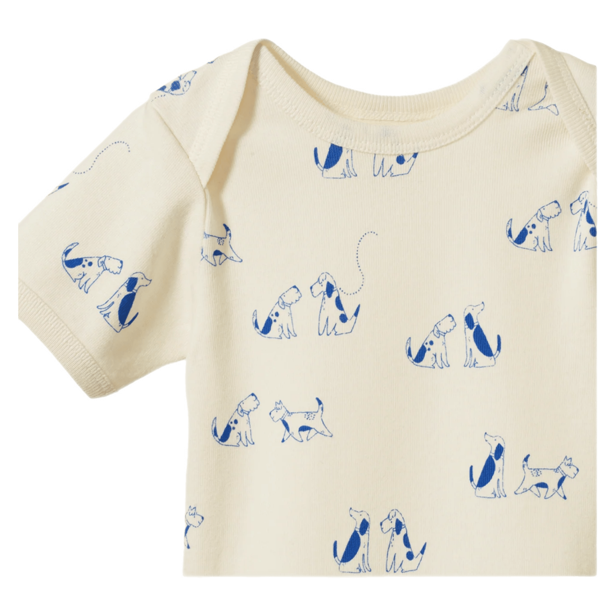 Nature Baby 0-3 Months to 1 Year Short Sleeve Bodysuit - Dog Walk
