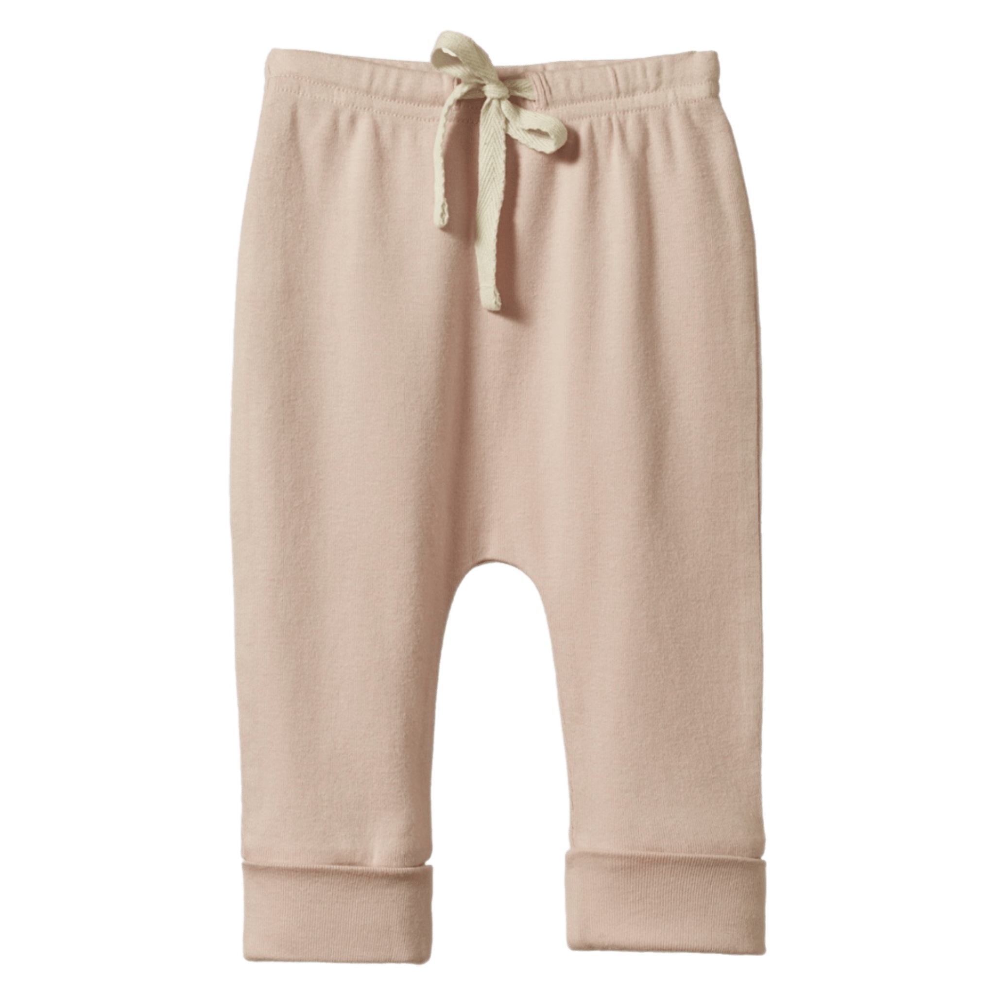 Nature Baby 0-3 Months to 2 Years 0-3M Drawstring Pants - Rose Dust