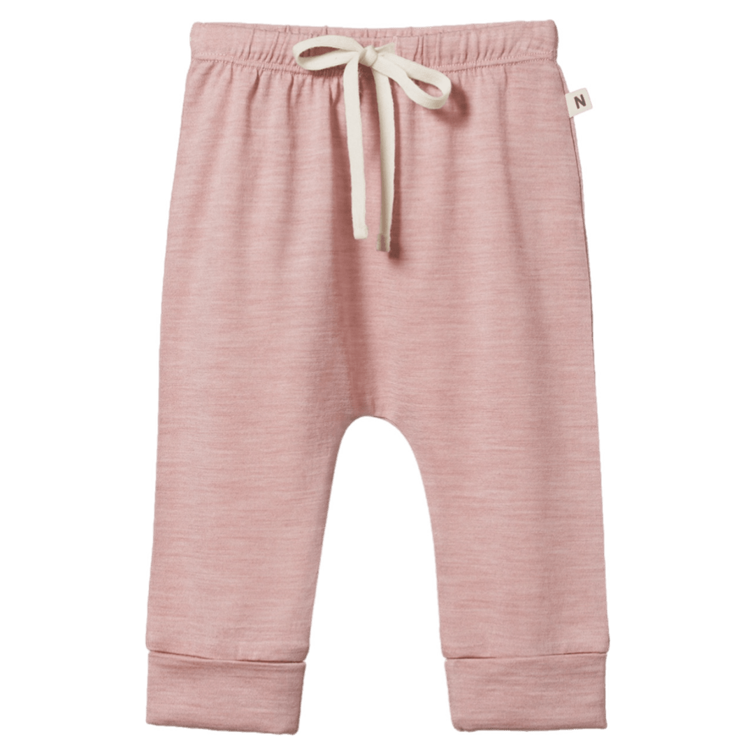 Nature Baby 0-3 Months to 2 Years Drawstring Pants - Mauve