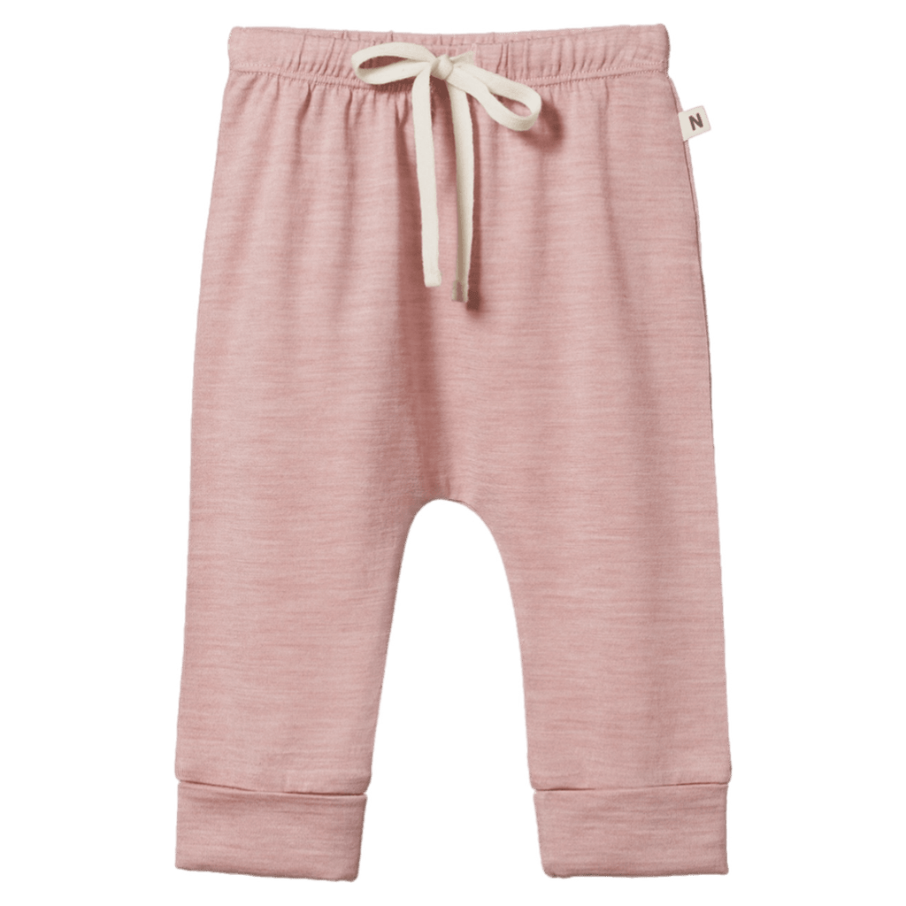 Nature Baby 0-3 Months to 2 Years Drawstring Pants - Mauve