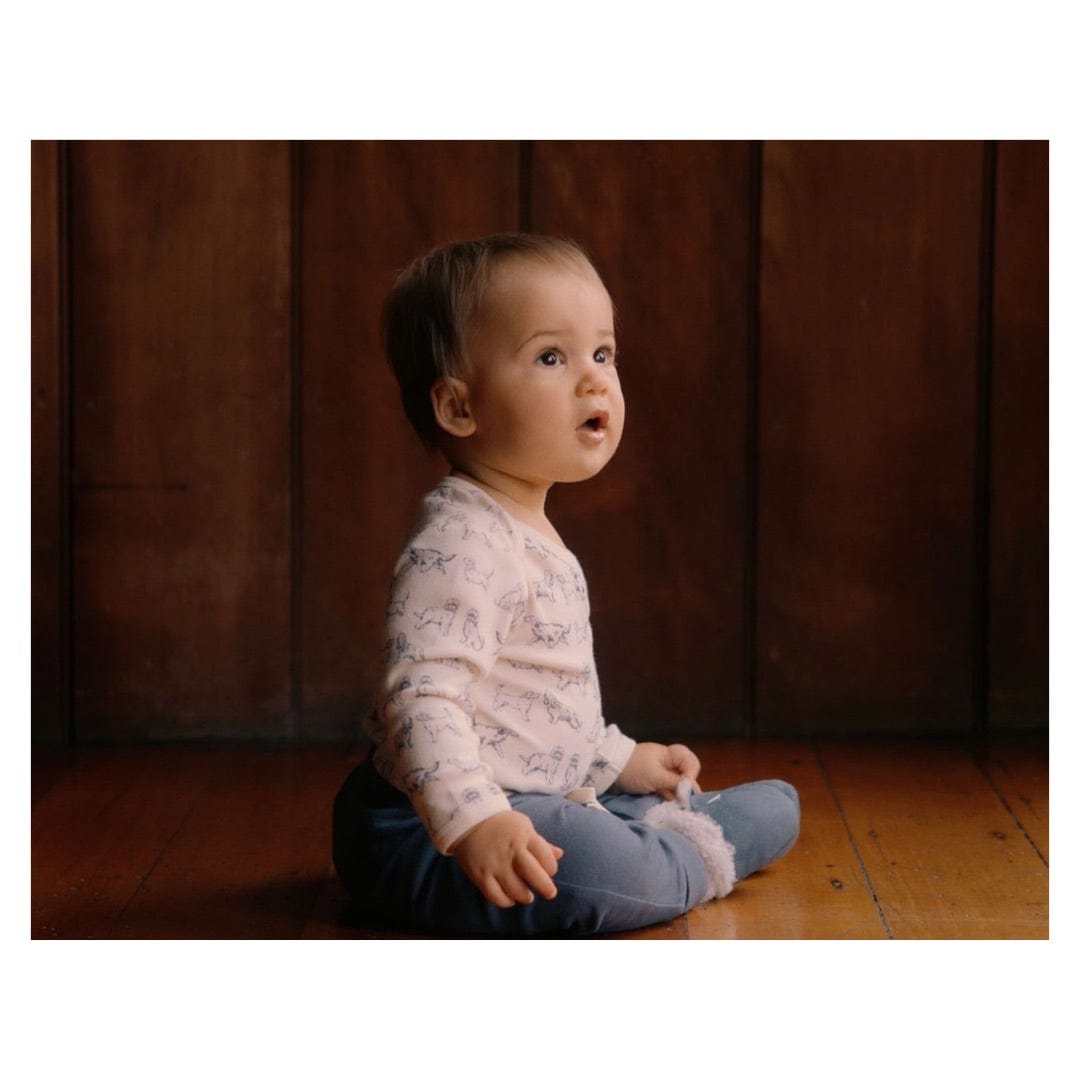 Nature Baby 0-3 Months to 2 Years Drawstring Pants - Vintage Indigo