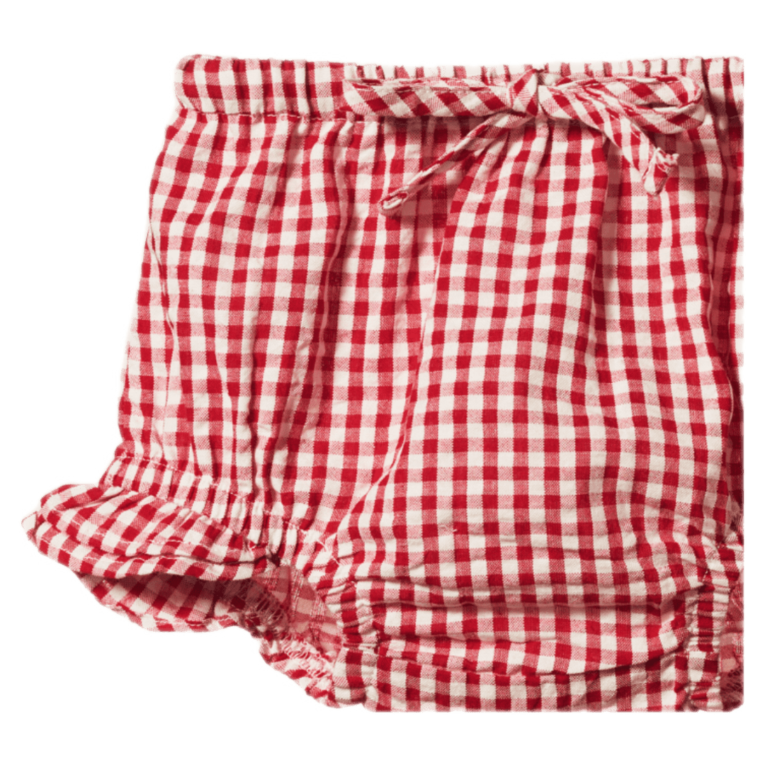 Nature Baby 0-3 Months to 2 Years Petal Set Gingham - Red Check