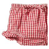 Nature Baby 0-3 Months to 2 Years Petal Set Gingham - Red Check