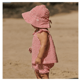 Nature Baby 0-3 Months to 2 Years Petal Set Gingham - Red Check