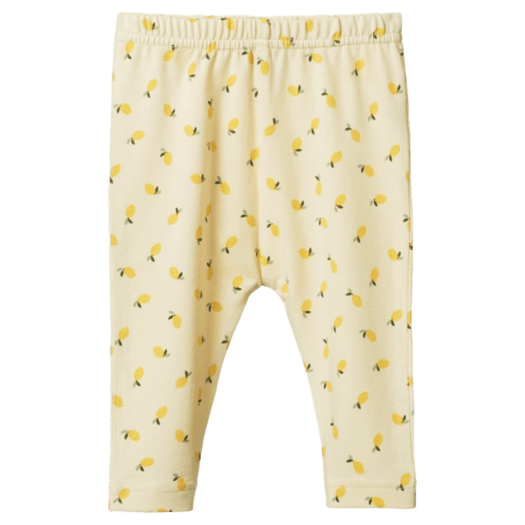 Nature Baby 0-3 Months to 5 Years 0-3M Leggings - Petite Lemon Cream