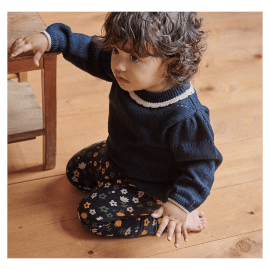 Nature Baby 0-3 Months to 5 Years Leggings - Navy Pollyanna