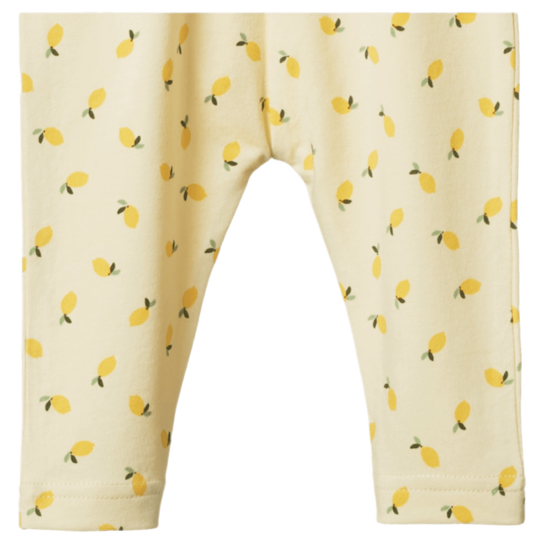 Nature Baby 0-3 Months to 5 Years Leggings - Petite Lemon Cream