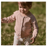 Nature Baby 0-3 Months to 5 Years Lilliette Cardigan - Rose Dust