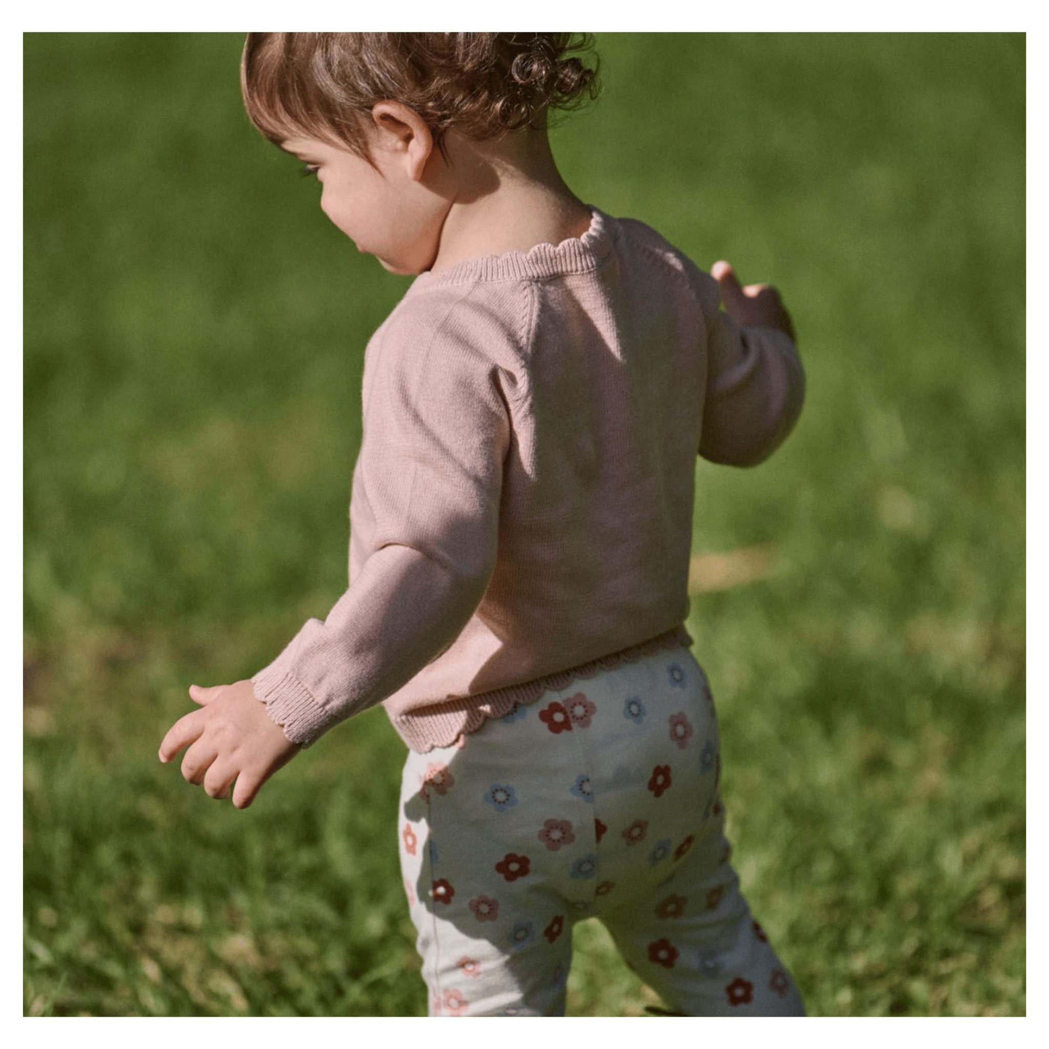 Nature Baby 0-3 Months to 5 Years Lilliette Cardigan - Rose Dust