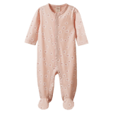 Nature Baby 0-3 Months to 6-12 Months 0-3M Lucy Suit - Flora Stamp Rose Dust