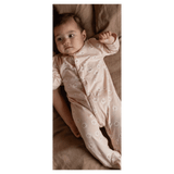Nature Baby 0-3 Months to 6-12 Months Lucy Suit - Flora Stamp Rose Dust