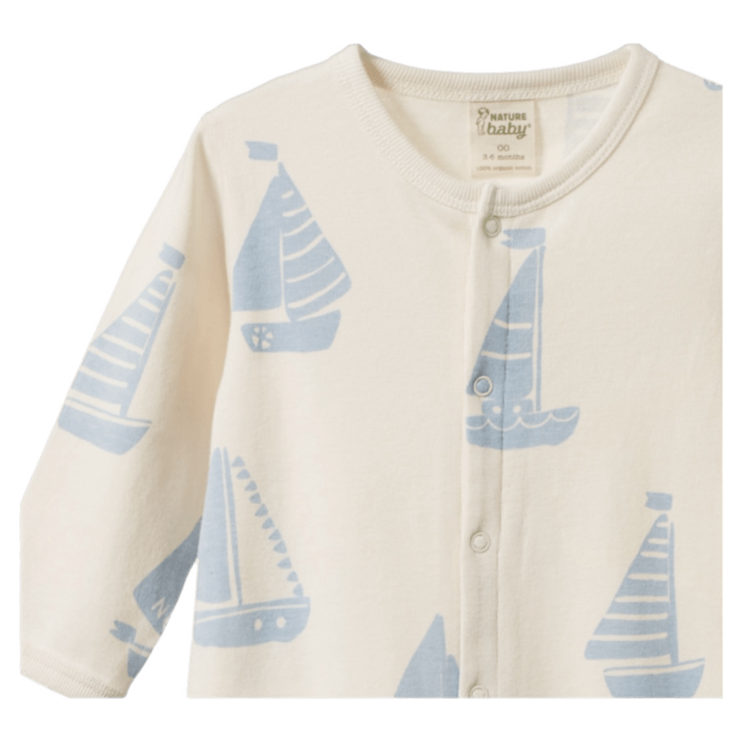 Nature Baby 0-3 Months to 6-12 Months Stretch & Grow - Regatta Blue