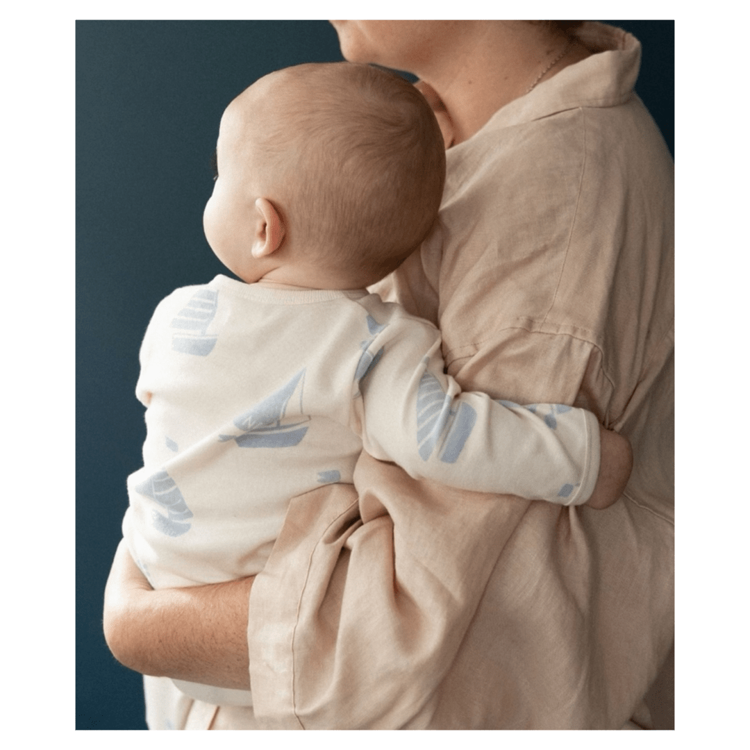 Nature Baby 0-3 Months to 6-12 Months Stretch & Grow - Regatta Blue