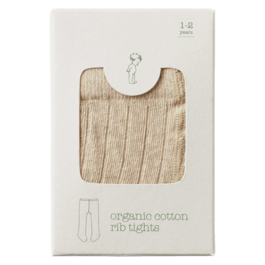 Nature Baby 0-6 Months to 3-4 Years 0-6M Cotton Tights - Oatmeal Marl