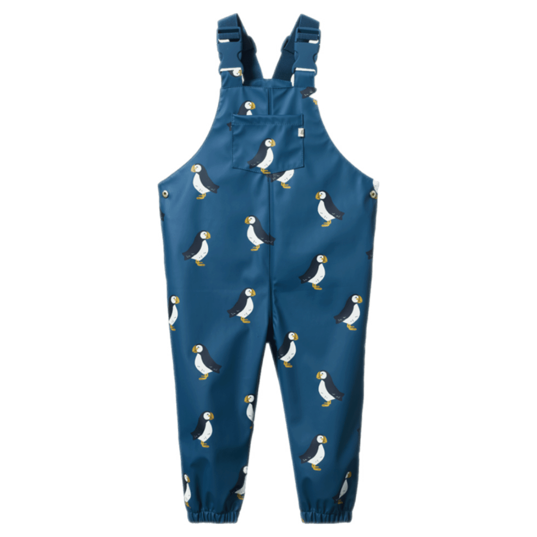 Nature Baby 1-2 Years to 3-4 Years 1-2Y Splash Overalls - Puffin Teal