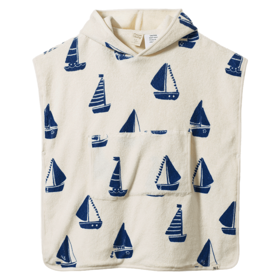 Nature Baby 1-2 Years to 3-5 Years 1-2Y Poncho Towel - Regatta