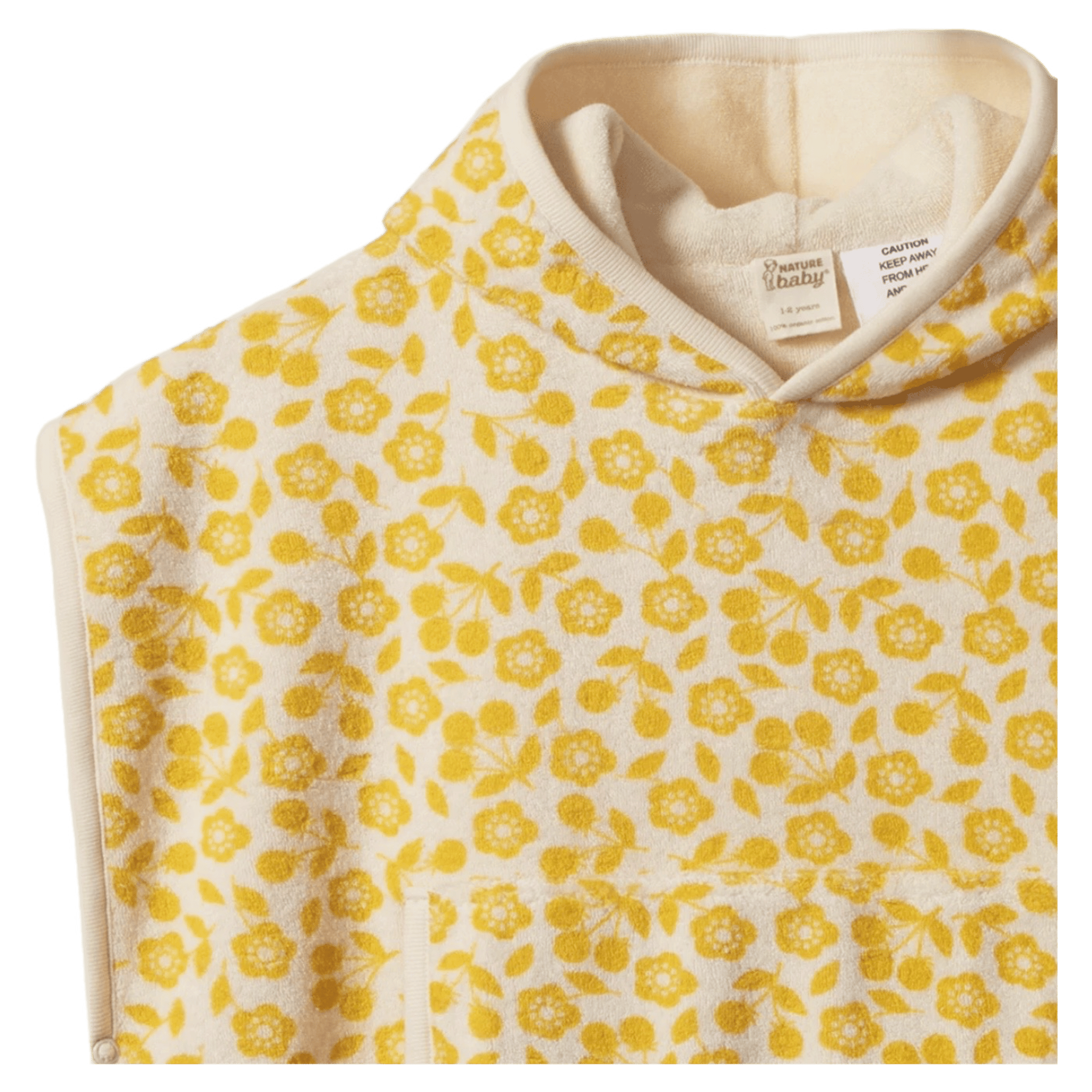 Nature Baby 1-2 Years to 3-5 Years Poncho Towel - Kitchen Garden Freesia