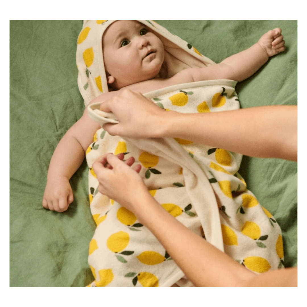 Nature Baby 1-2 Years to 3-5 Years Poncho Towel - Lemon